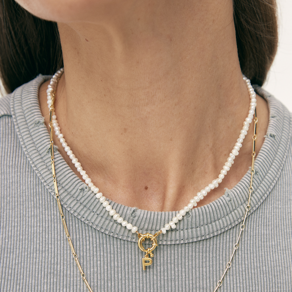 INITIAL LAKE NECKLACE