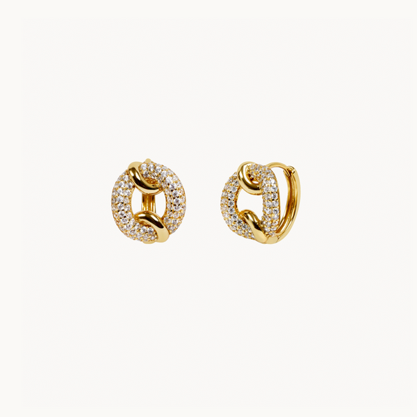 CLAN PAVE EARRINGS