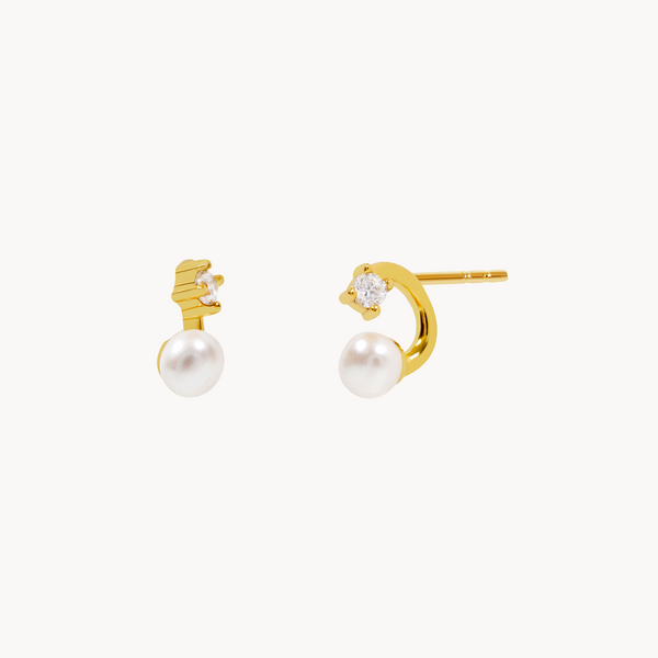 MOON PEARL EARRINGS