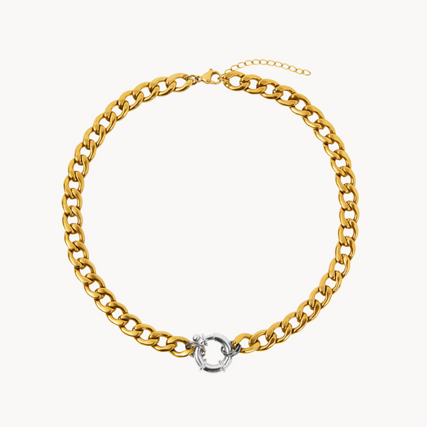 MIXED METAL NECKLACE