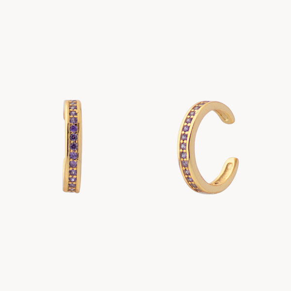 VIOLET HUGGIE EAR CUFF EARRING