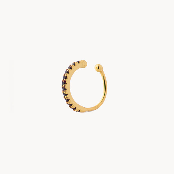PENDIENTE EAR CUFF BLACK VERA