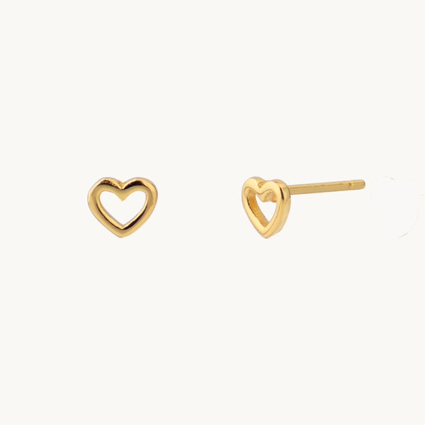 PENDIENTES OUTLINE HEARTS