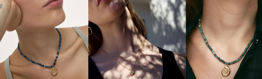 Summer 2024 Necklaces: Seashells, Stones and Organic Shapes