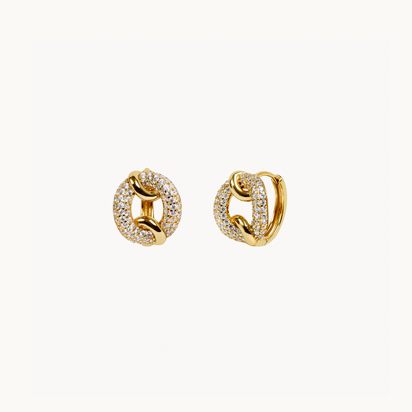 CLAN PAVE EARRINGS