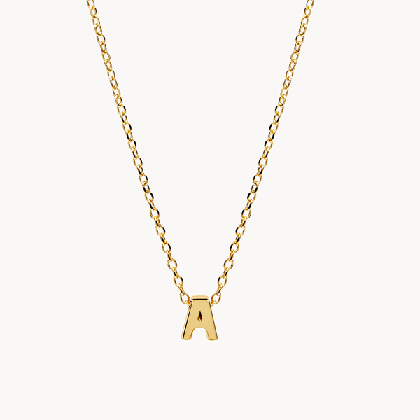 PLAIN INITIAL NECKLACE