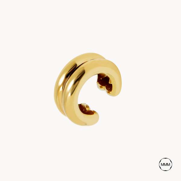 DOUBLE CIRCULAR EAR CUFF EARRING