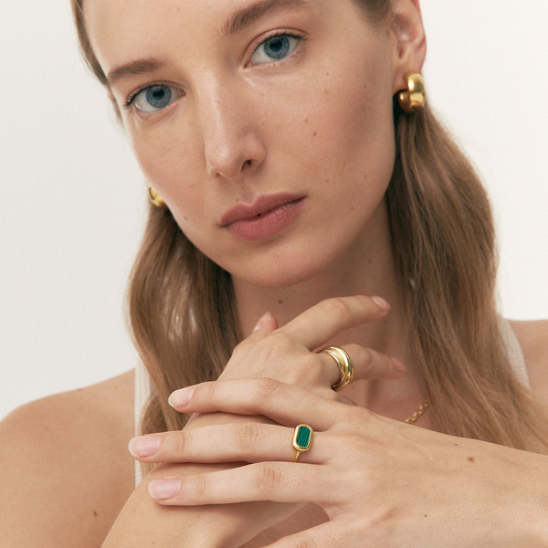 ANILLO MALAQUITA