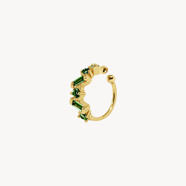 PENDIENTE EAR CUFF LUA GREEN